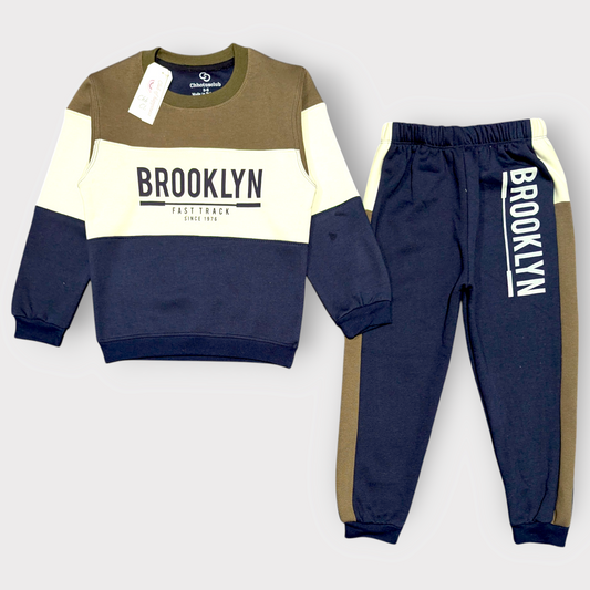 Brooklyn Colorblock Sweatshirt and Jogger Set