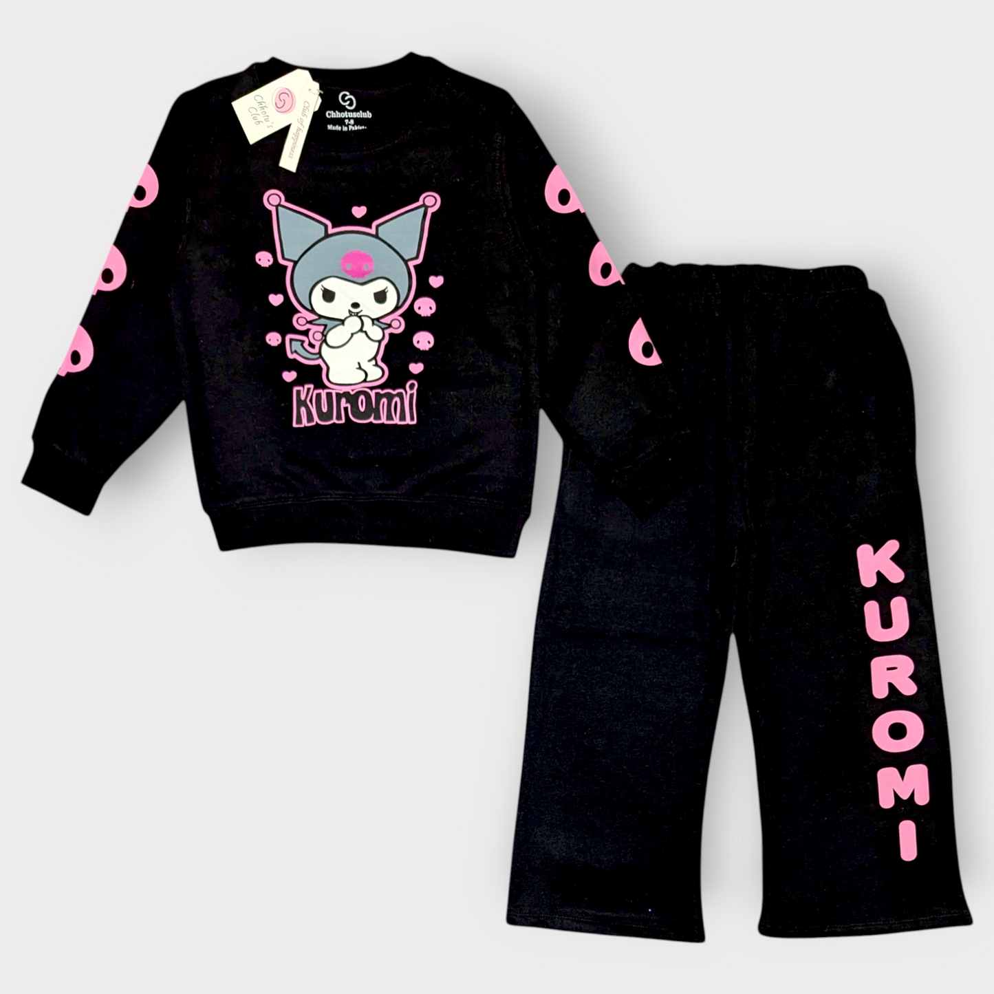 Kuromi Black & Pink Tracksuit Set