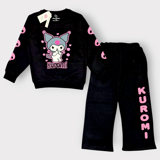 Kuromi Black & Pink Tracksuit Set
