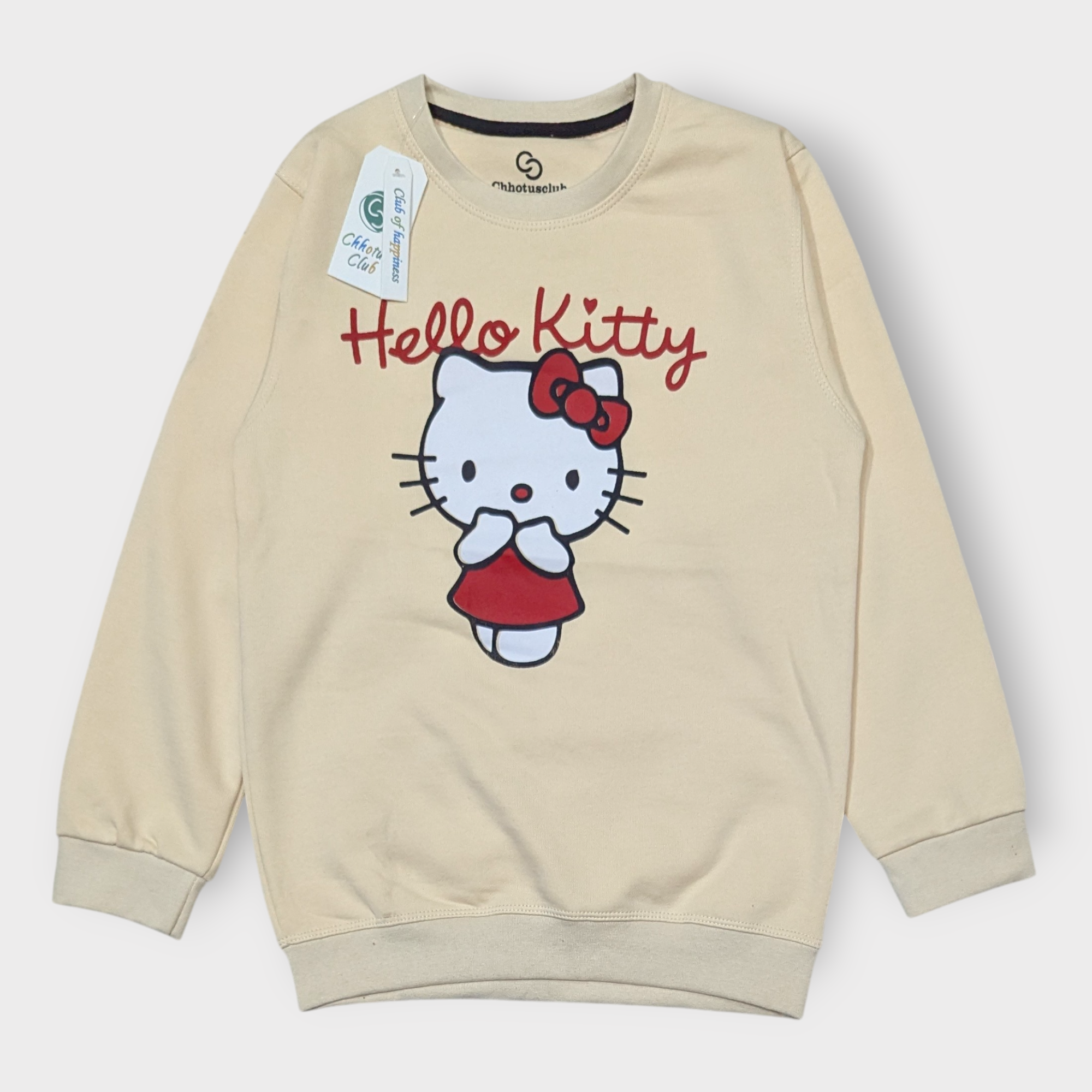 Hello Kitty Beige Kids Sweatshirt