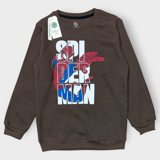 Green Spider-Man Printed Sweatshirt