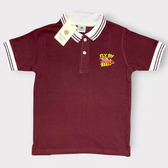 Boys' Maroon Polo T-Shirt – Fly By Graphic Casual Tee