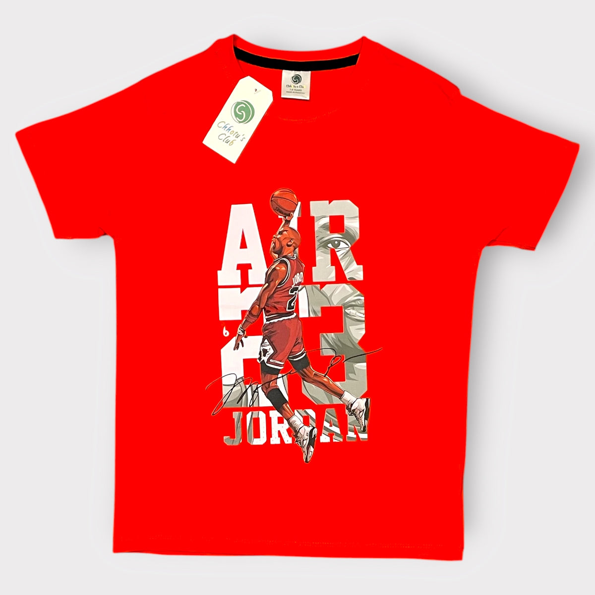 Kids Red Air Jordan Inspired Graphic T-Shirt