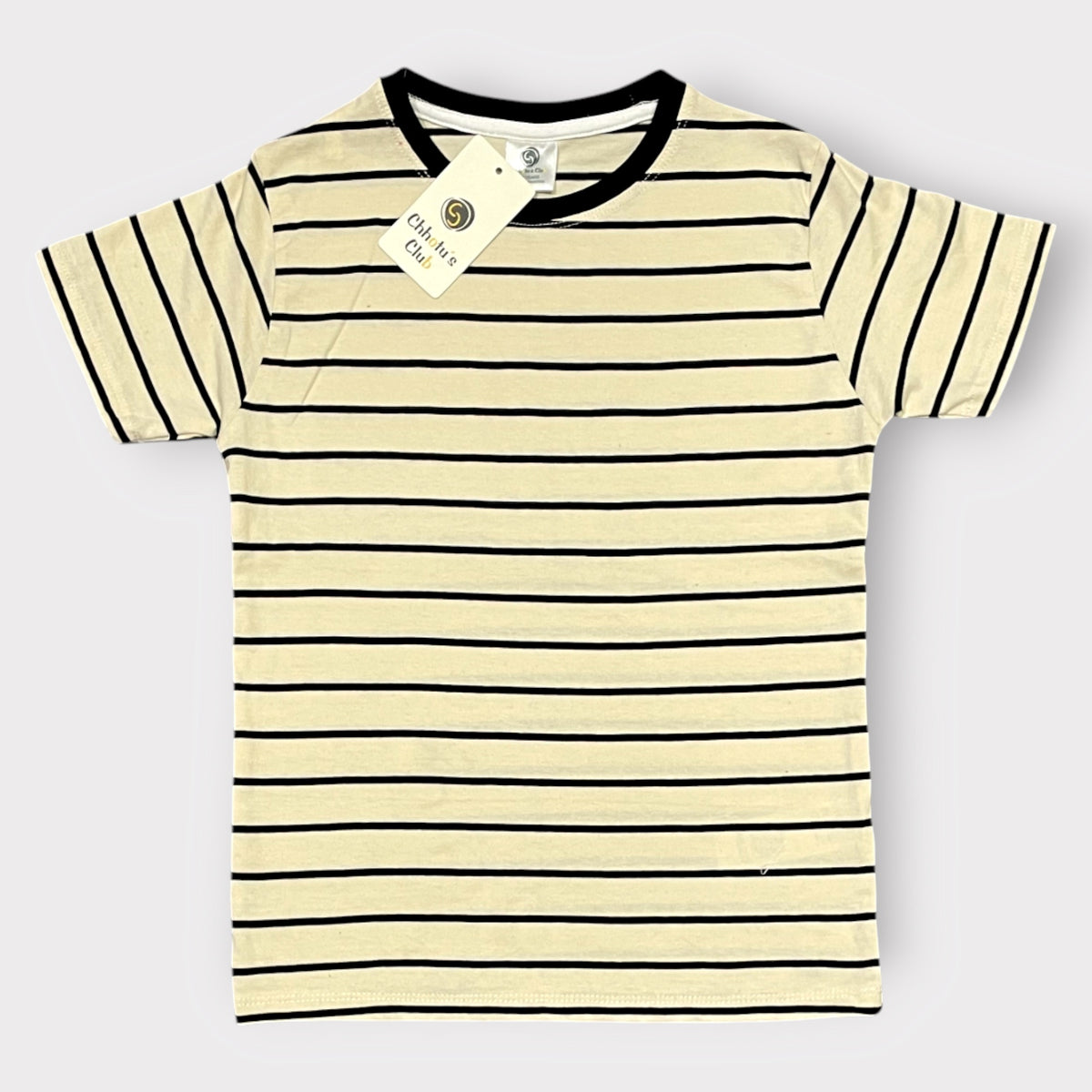 Kids Striped T-Shirt – Casual Crew Neck Tee