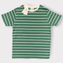 Kids Sage Striped T-Shirt – Casual Everyday Crew Neck Tee
