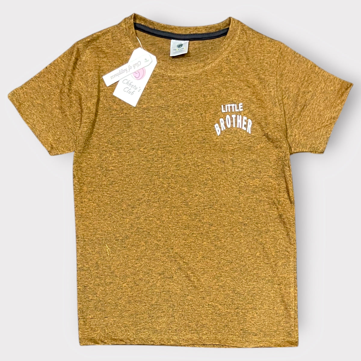 Kids "Little Brother" Graphic T-Shirt – Mustard Heather