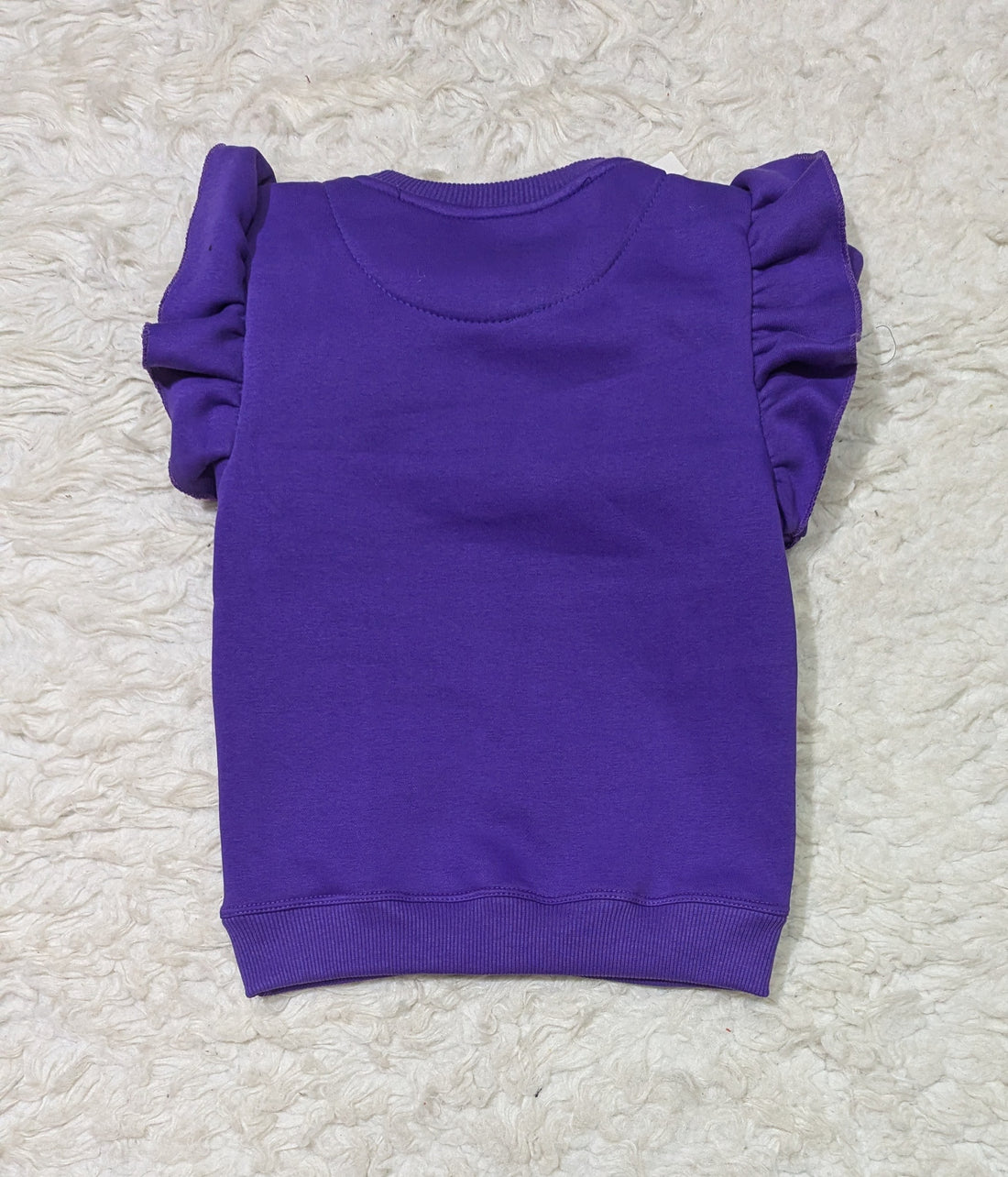 Purple Floral Sweatshirt & Pants Set