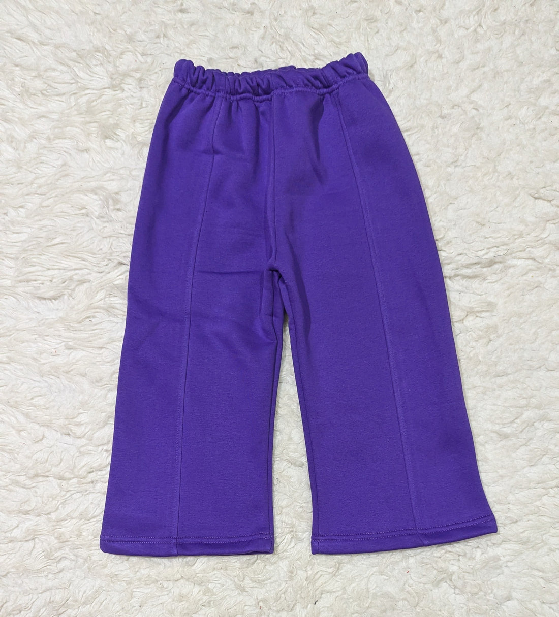 Purple Floral Sweatshirt & Pants Set