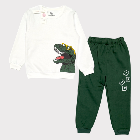 Cool T-Rex Sweatshirt & Jogger Set
