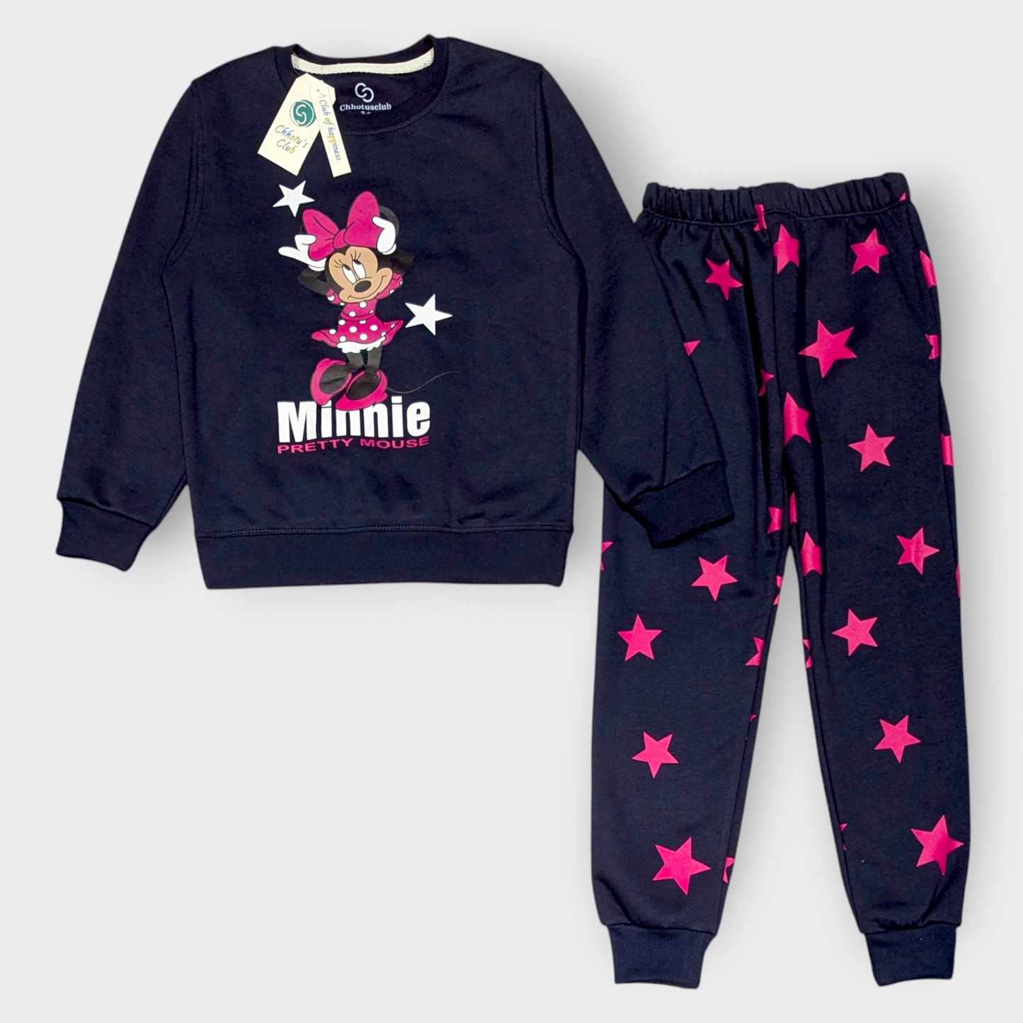 Minnie Mouse Star Print Sweatshirt & Jogger Set