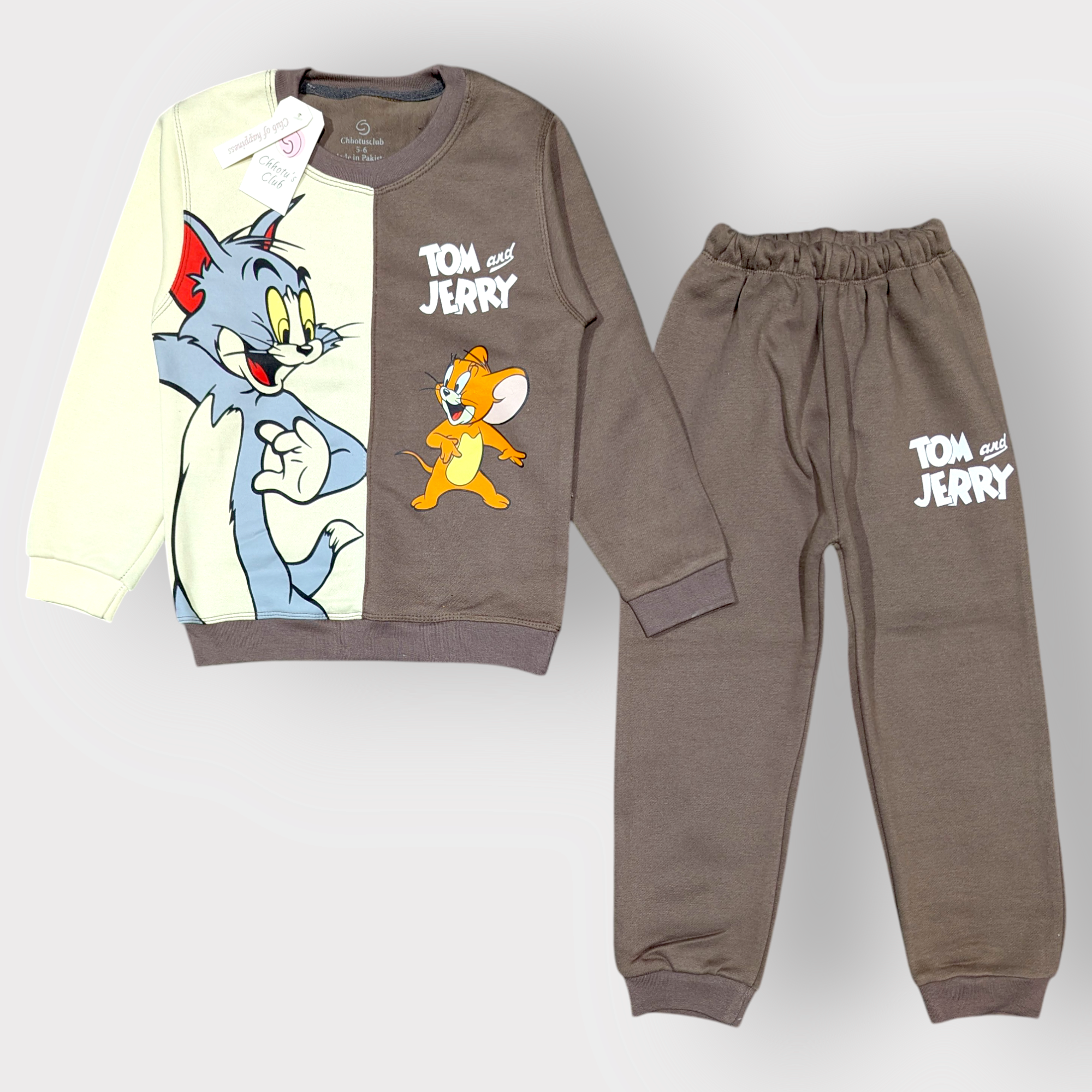 Tom & Jerry Kids Sweater & Joggers Set