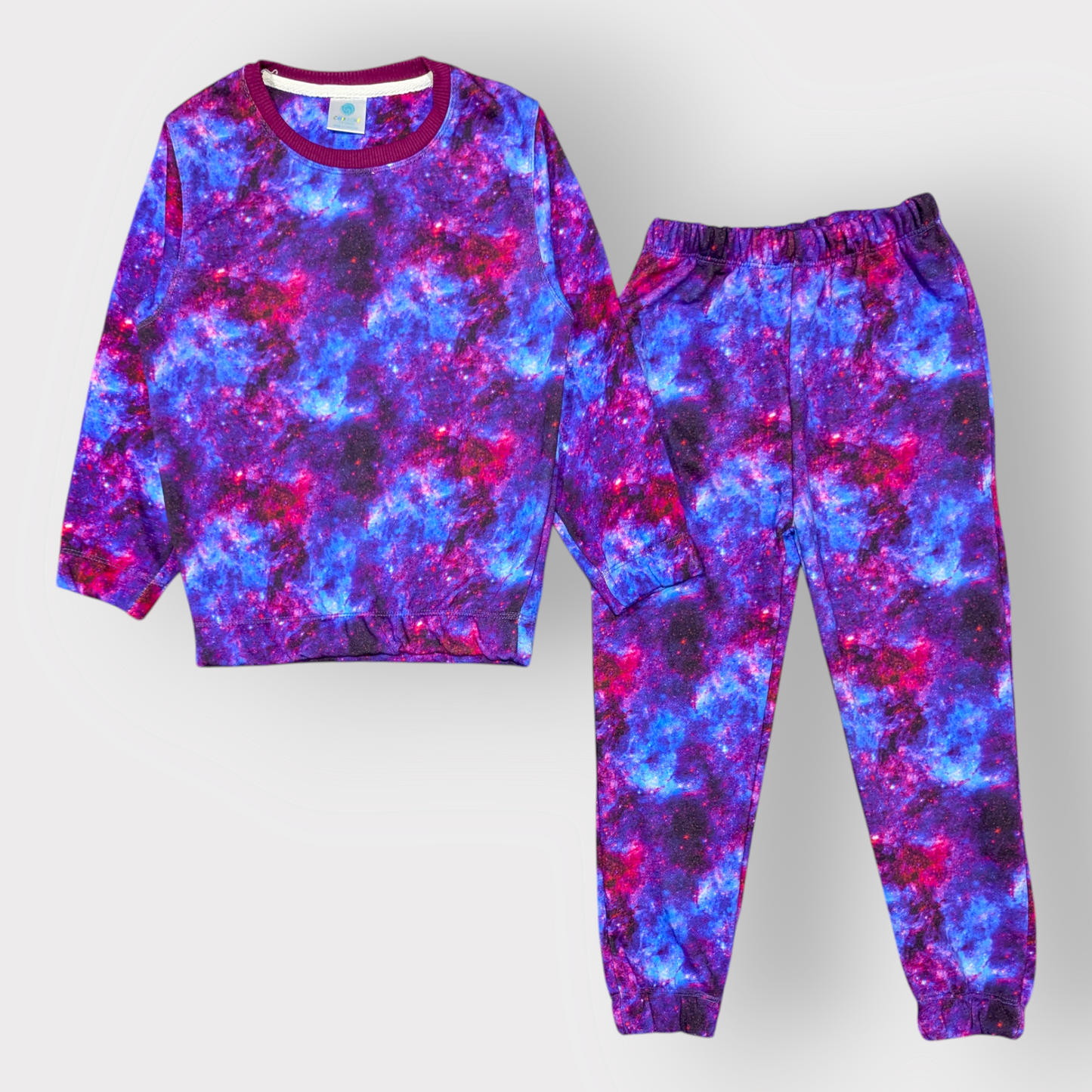 Galaxy Print Kids Sweater & Pants Set