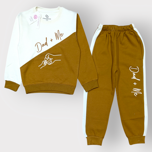 Dad + Me Matching Kids Sweatshirt & Jogger Set