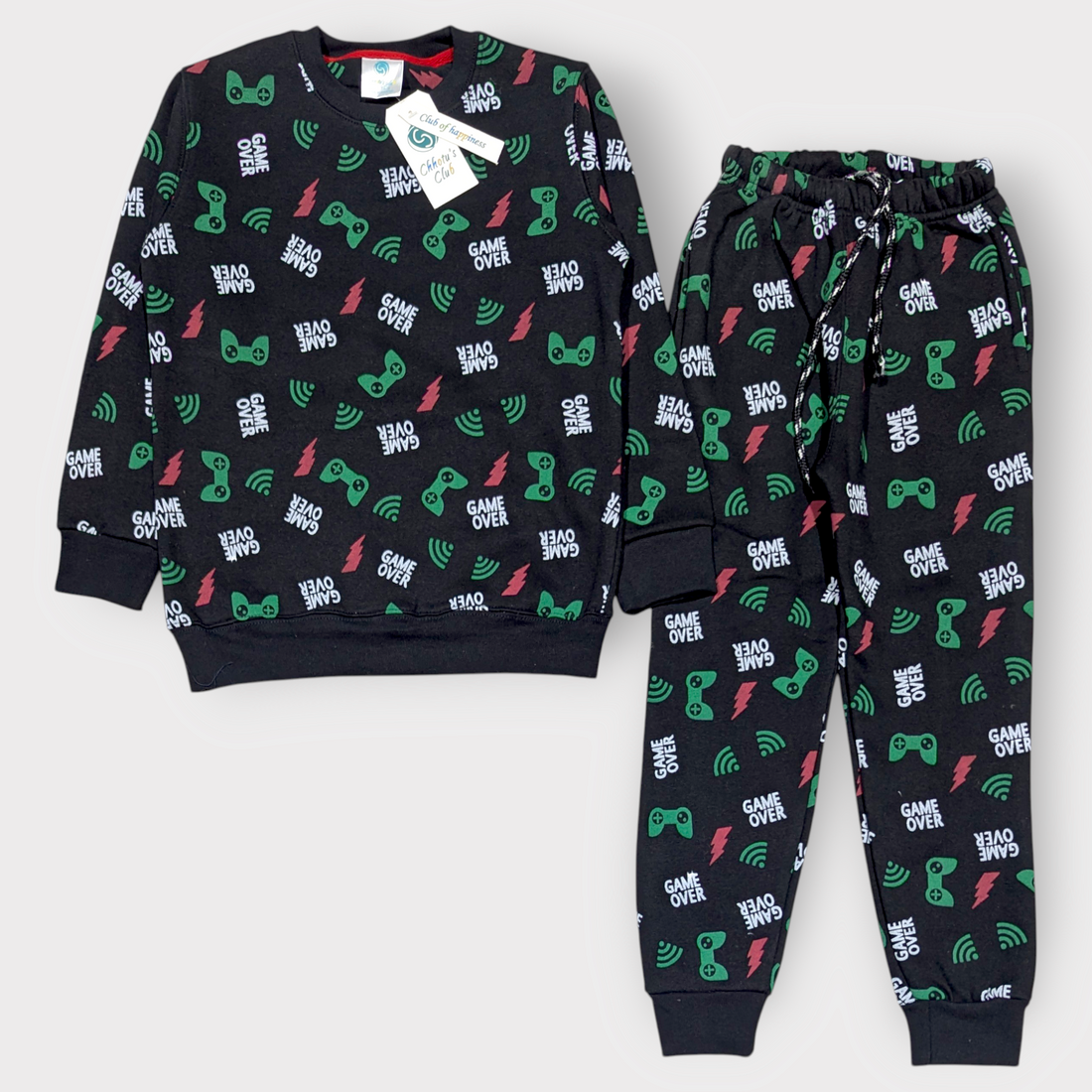 Boys “Game Over” Sweatshirt & Jogger Set