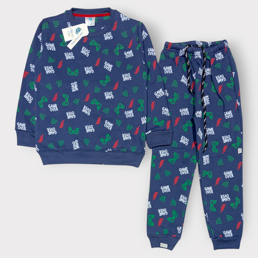 Boys “Game Over” Sweatshirt & Jogger Set