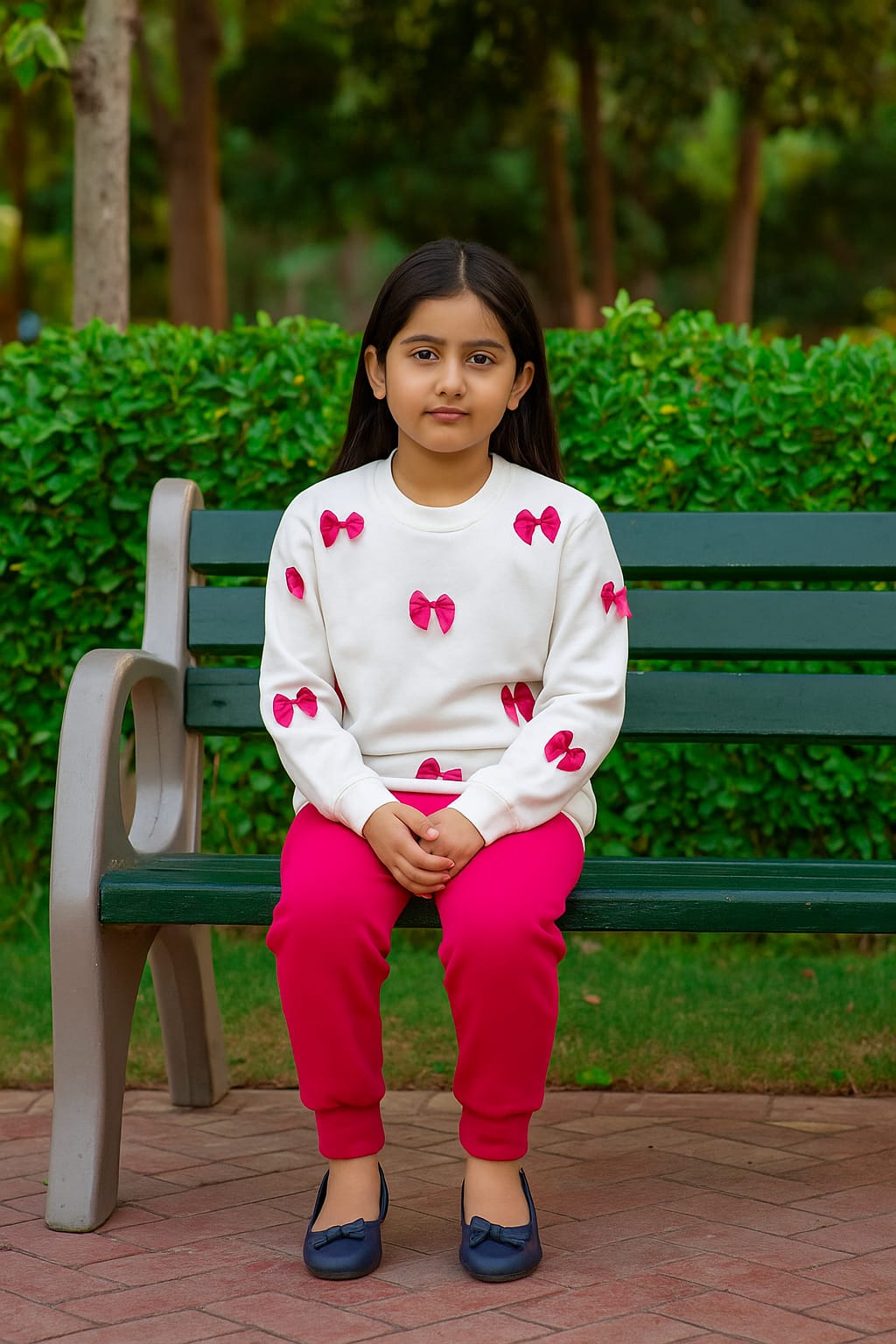 Pretty Bow Set – White or Black