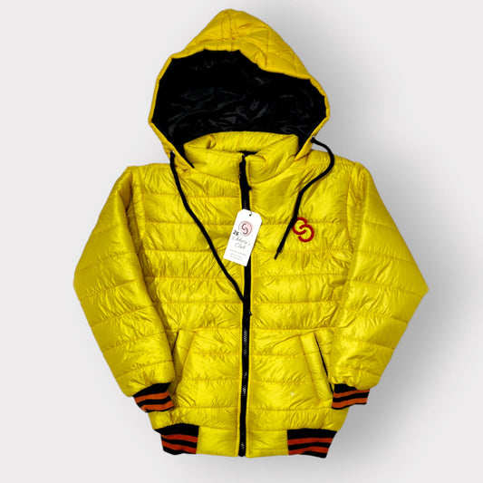 Chhotu Club Ultra-Warm Yellow Puffer Jacket for Kids