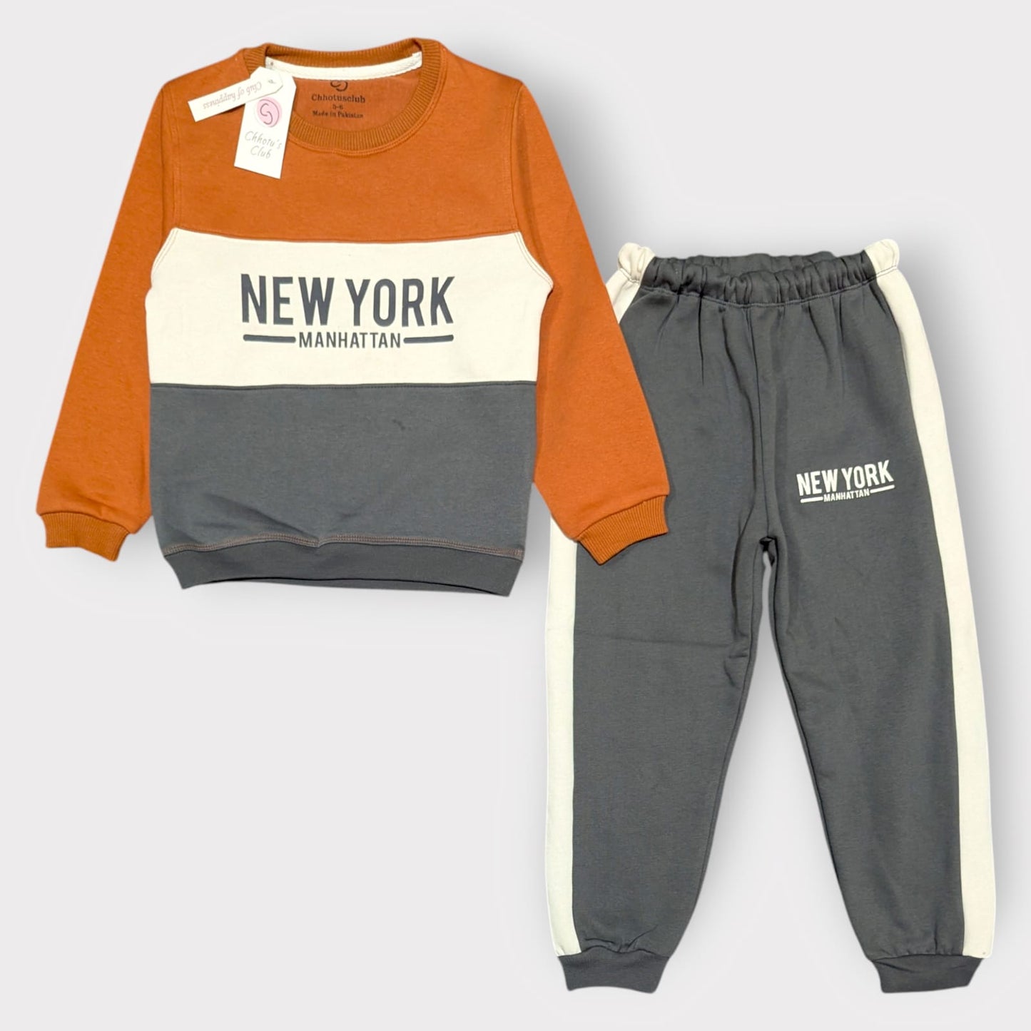New York Manhattan Tracksuit – Yellow & Black