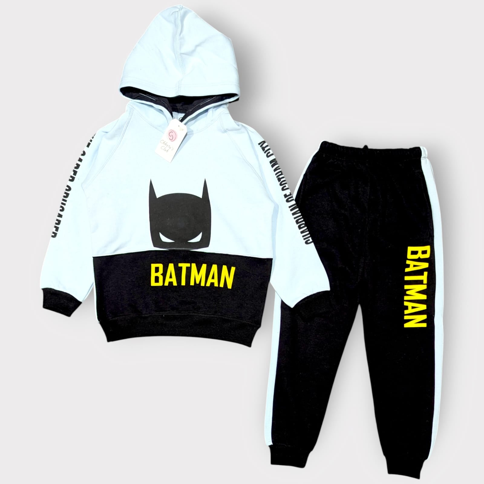 Batman Kids Hoodie & Jogger Set – Cozy Superhero Outfit
