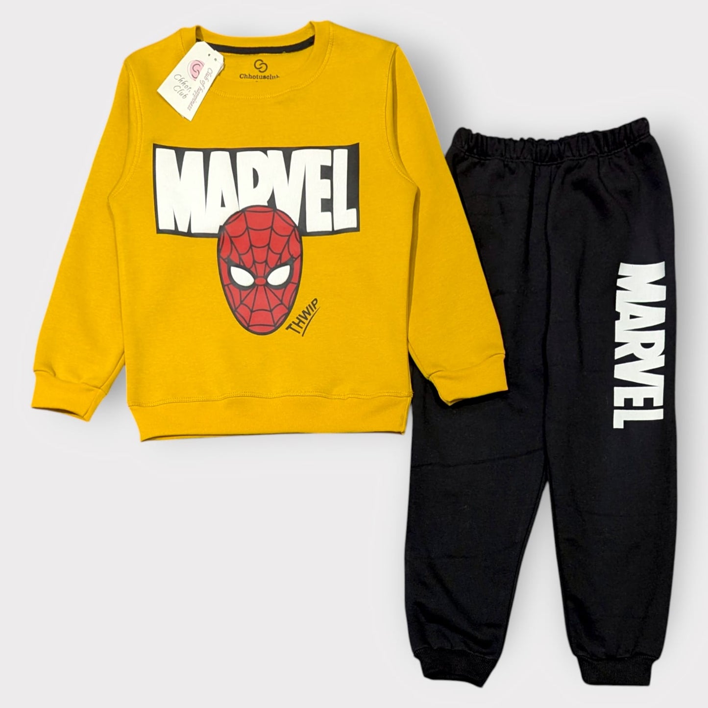Marvel Spiderman Printed Sweatshirt and Jogger Set