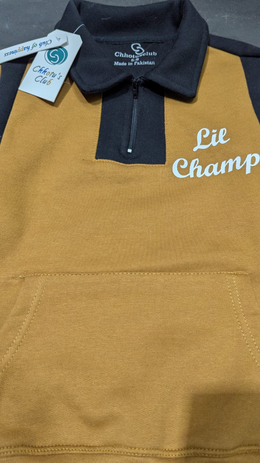 Lil Champ Half-Zip Sweatshirt and Jogger Set
